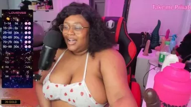 BBW Aicha Black puts a smile on your face and help you relax